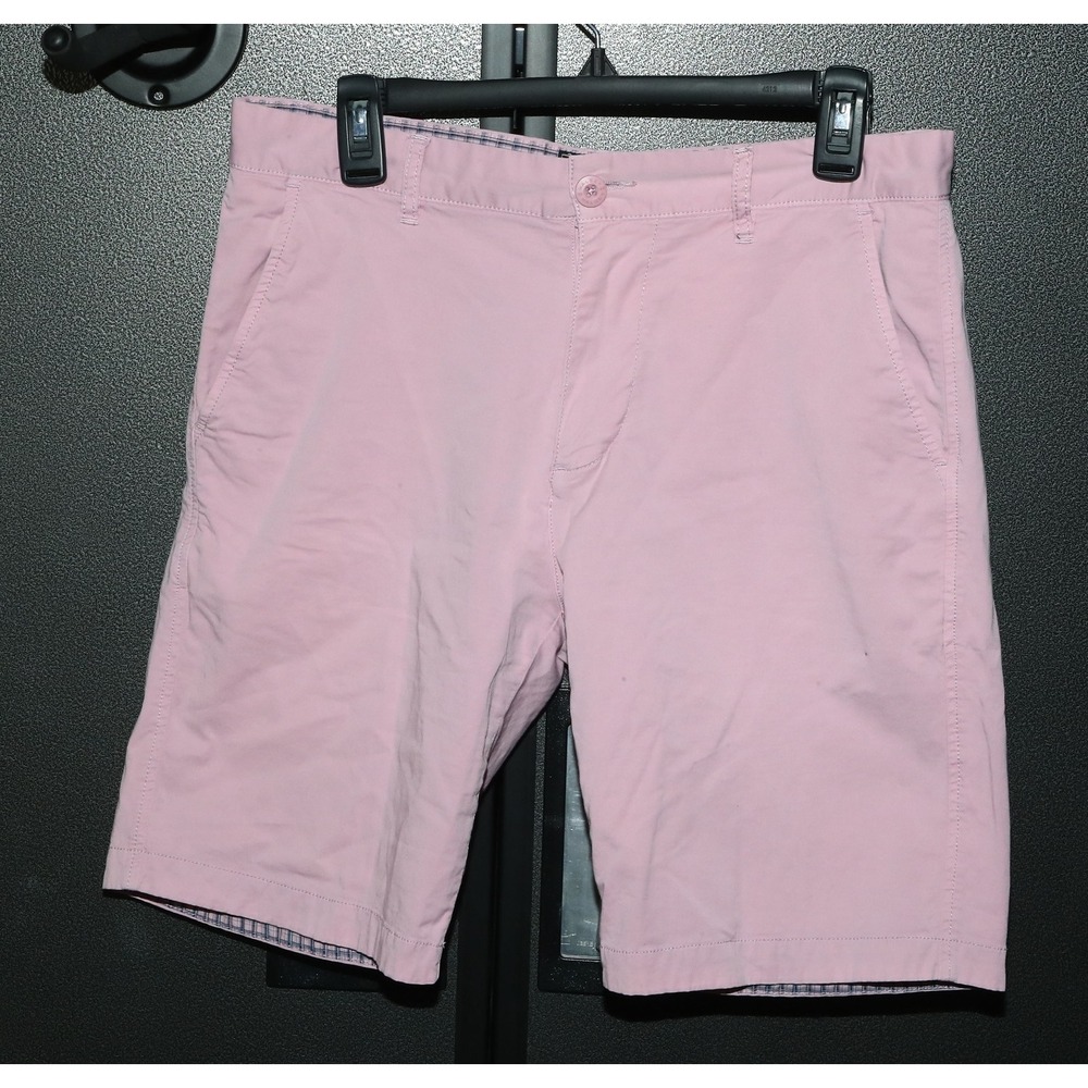 Halsey 1944 Size 32 Chino Shorts Men's Stretch Cotton Pink Inseam 9"